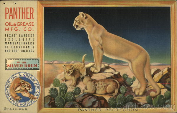 Panther Oil & Grease Mfg. Co Advertising