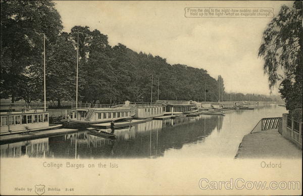 College Barges on the Isis - Color Change HTL Oxford England