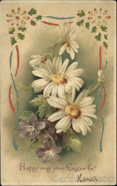 Happy may your Easter Be Flowers