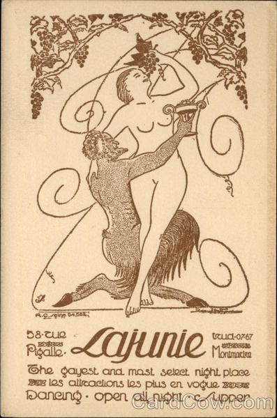 Lajunie, Montmartre, The Gayest and Most Select Night Place Les Attractions Les Plus En Vogue