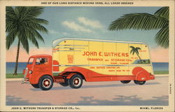 John E. Withers Transfer & Storage Co., Inc Postcard