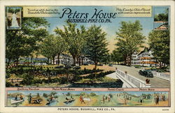 Peters House Bushkill, PA Postcard Postcard