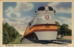 The Hiawatha Trains, Railroad Postcard Postcard