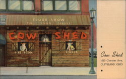 Cow Shed Cleveland, OH Postcard Postcard