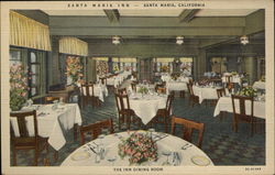 Santa Maria Inn - The Inn Dining Room California Postcard Postcard