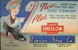 1940's: Eneslow Shoe Co New York City, NY Postcard Postcard
