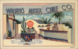 Walker's Austex Chile Co., Texas Centennial Exposition Postcard