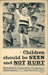 Children Should be Seen and Not Hurt, Maryland Casualty Company Baltimore, MD Postcard Postcard