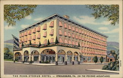 The Penn-Stroud Hotel Stroudsburg, PA Postcard Postcard