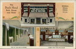 The Buck Head Bath House and Hotel Mineral Wells, TX Postcard Postcard