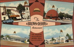 The Brown Derby Restaurants Los Angeles, CA Postcard Postcard