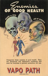 Rare Vapo-Path Baths Advertisement Postcard