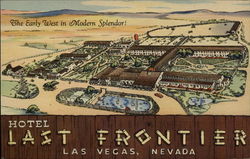Hotel Last Frontier Postcard