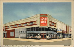 Logan Bowl Chicago, IL Postcard Postcard