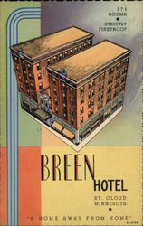 Breen Hotel St. Cloud, MN Postcard Postcard