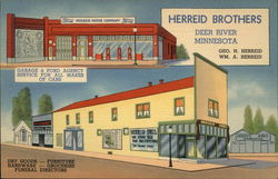 Herreid Brothers Ford Automobile Dealer Postcard