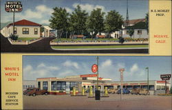 White's One Stop Service Station Postcard