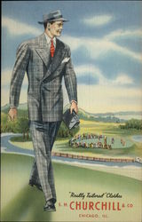 Really Tailored Clothes S. H. Churchill & Co Chicago, IL Postcard Postcard