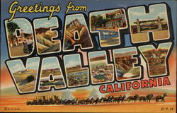 Greetings from Death Valley, California Postcard