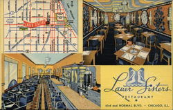 Lauer Sisters' Restaurant Chicago, IL Postcard Postcard