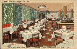 Valentine Restaurants Chicago, IL Postcard Postcard