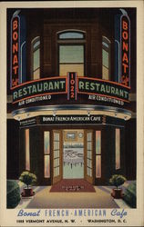 Bonat French-American Cafe Postcard