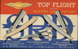 Top Flight Razors and Shears - Rare! Postcard