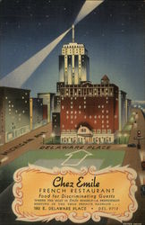 Chez Emile French Restaurant Postcard