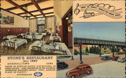 Stone's Restaurant Marshalltown, IA Postcard Postcard