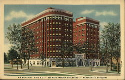 Newburn Hotel - 525 East Armour Boulevard Postcard