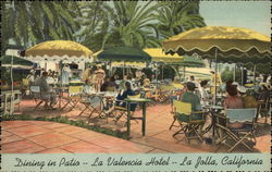 Dining in Patio - La Valencia Hotel La Jolla, CA Postcard Postcard