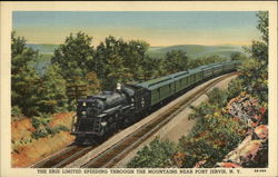 The Erie Limited Speeding Through the Mountains near Port Jervis, N.Y New York Postcard Postcard