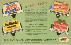 National Advertising Company - Pepsi-Cola Postcard