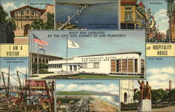 Hospitality House for Service Men - San Francisco Postcard