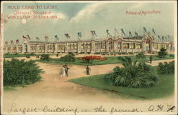 Palace of Agriculture, World's Fair, 1904 Postcard