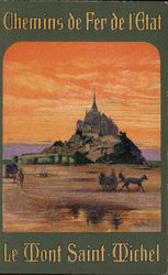 Chemins de Fer de l'Etat, Le Mont Saint Michel Postcard