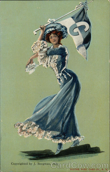 Columbia University College Girl J. Bergman College Girls