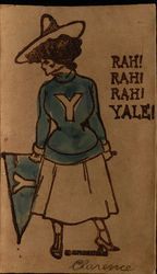 Yale University College Girl Postcard