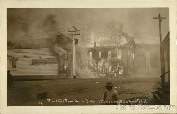 Blue Lake Fire December 5, 1911 California