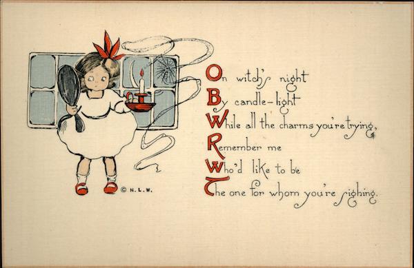 Girl Looking In Reflection of Window in Mirror Halloween