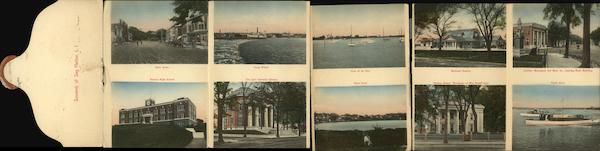 Souvenir Of Sag Harbor, Long Island Multi-View Folder New York