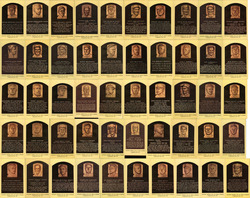 Lot of 50 Baseball Hall of Fame Plaque Postcards Postcard