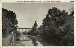 Looking Down Soquel Creek Looking Down Soquel Creek