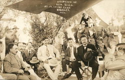 Reception Pancho Villa 12th Infantry Camp Mexican Revolution Nogales, AZ Postcard Postcard 