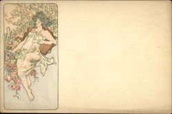 Original Alphonse Mucha Postcard Postcard
