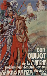 Gymnastics Festival Don Quixote Horse Poster Style Postcard Postcard