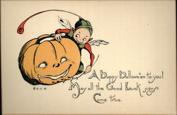 Fairy and Jack O Postcard