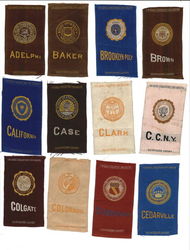 Lot of 56 Egyptienne Luxury Tobacco Silks Universities Colleges Rare College Silks Cigarette Card Cigarette Card Cigarette Card