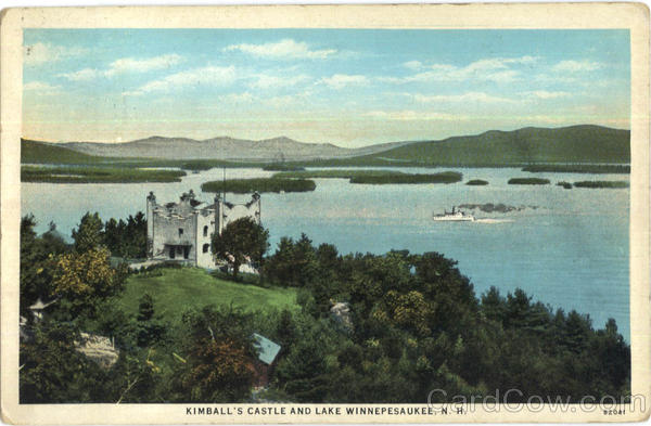 Kimball's Castle And Lake Winnepesaukee Lake Winnipesaukee New Hampshire