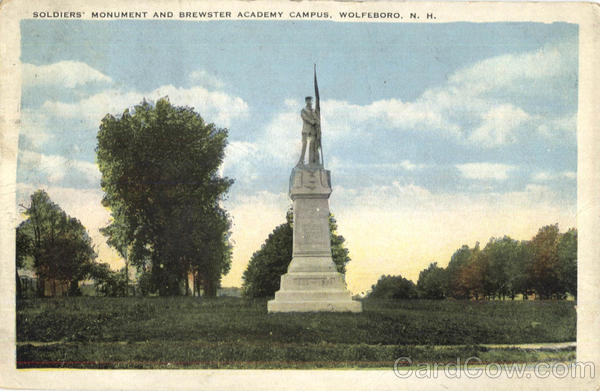 Soldiers Monument And Brewster Academy Campus Wolfeboro Nh